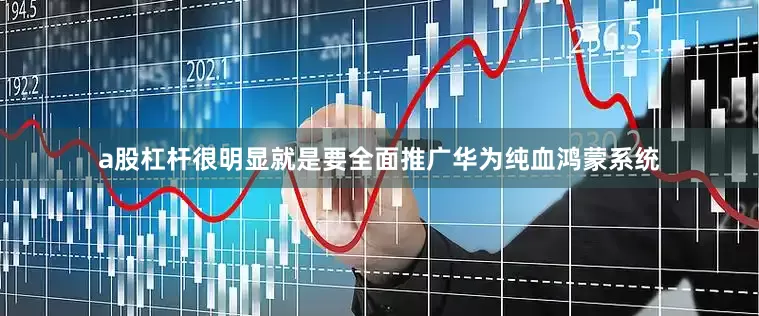 a股杠杆很明显就是要全面推广华为纯血鸿蒙系统